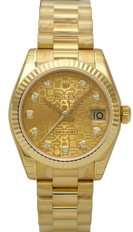 Swiss reproduction watches are charming with diamond hour markers.